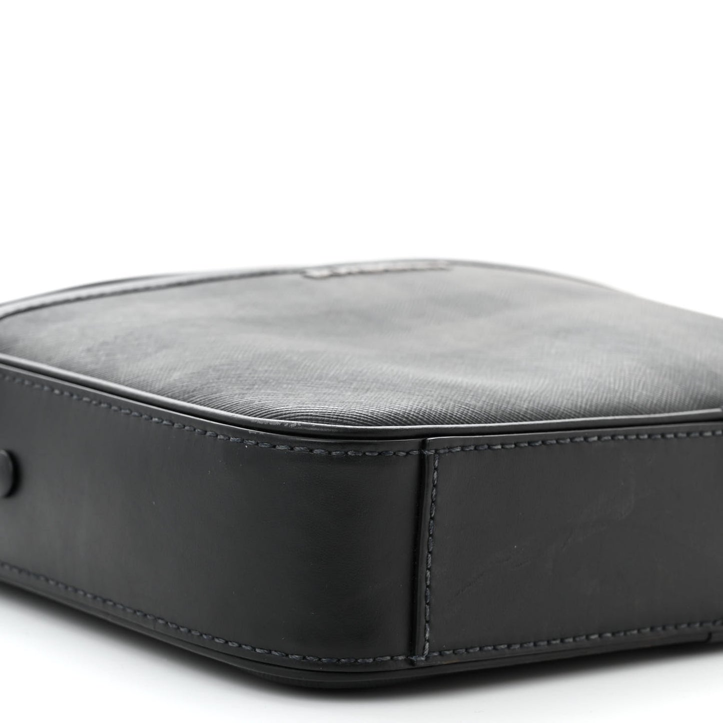 Check Messenger Bag Black