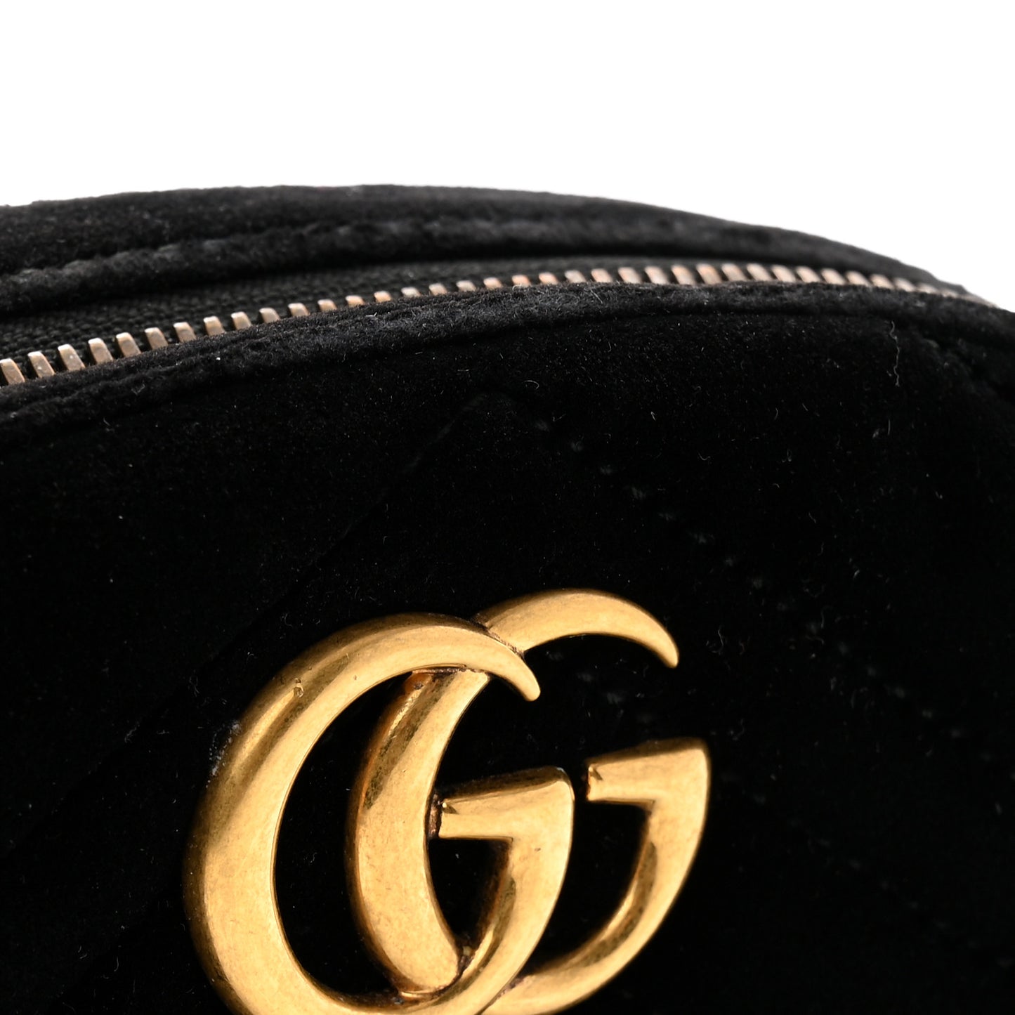 Velvet Matelasse GG Marmont Belt Bag 95 38 Black
