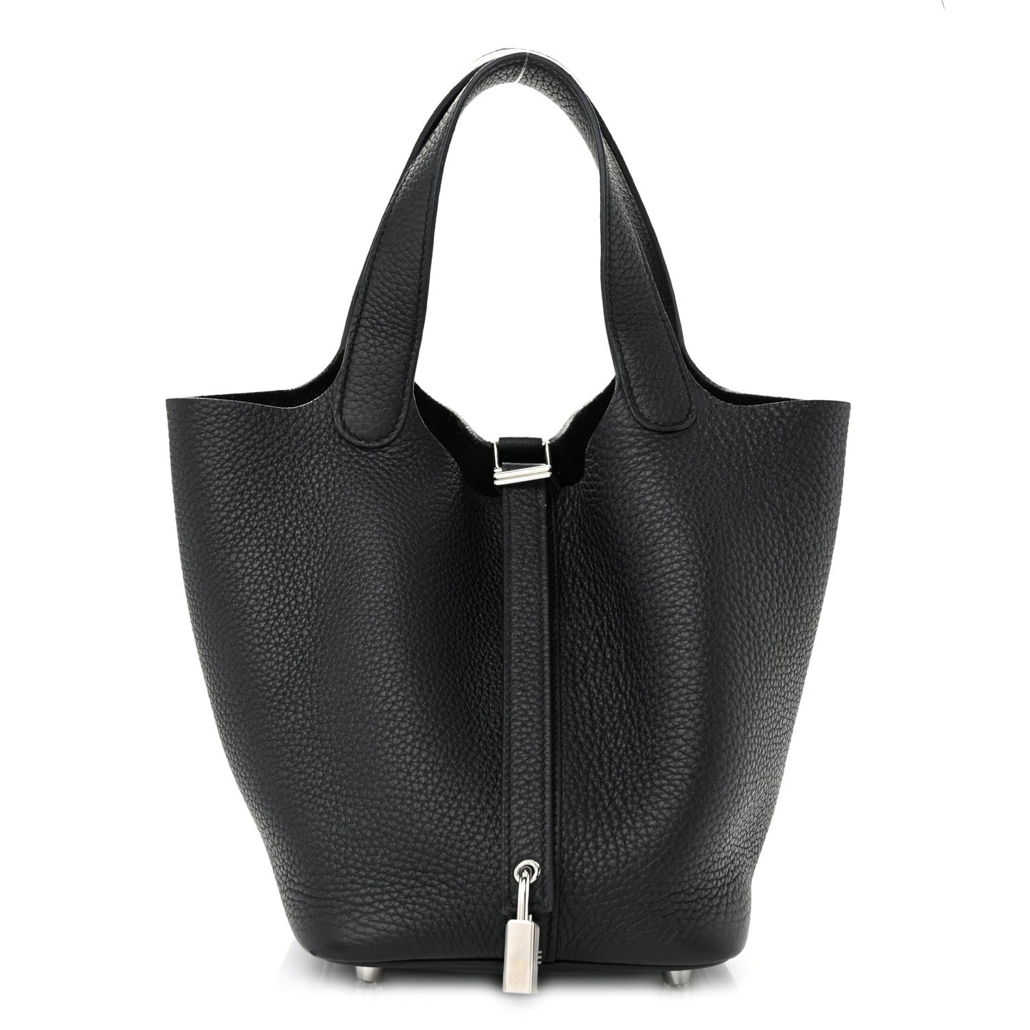 Taurillon Clemence Picotin Lock 18 PM Black