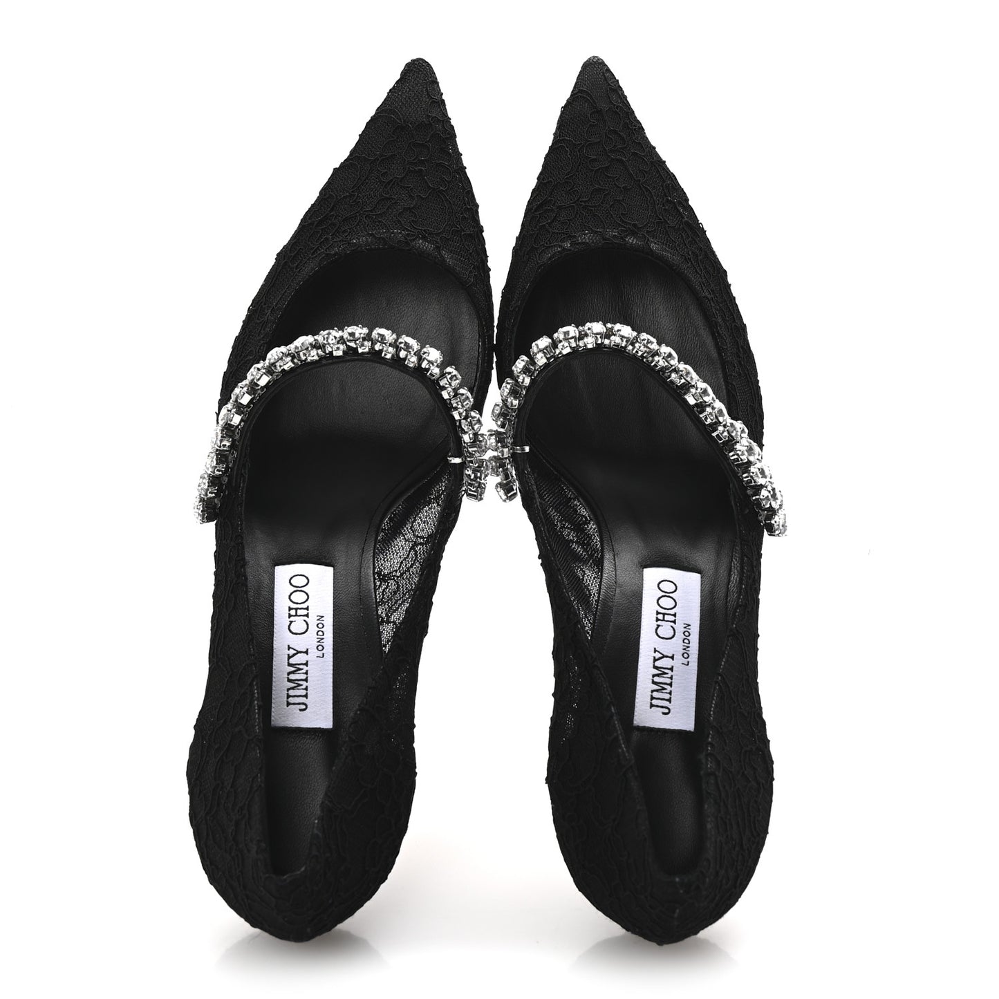 Lace Crystal Bing 65 Pumps 40.5 Black