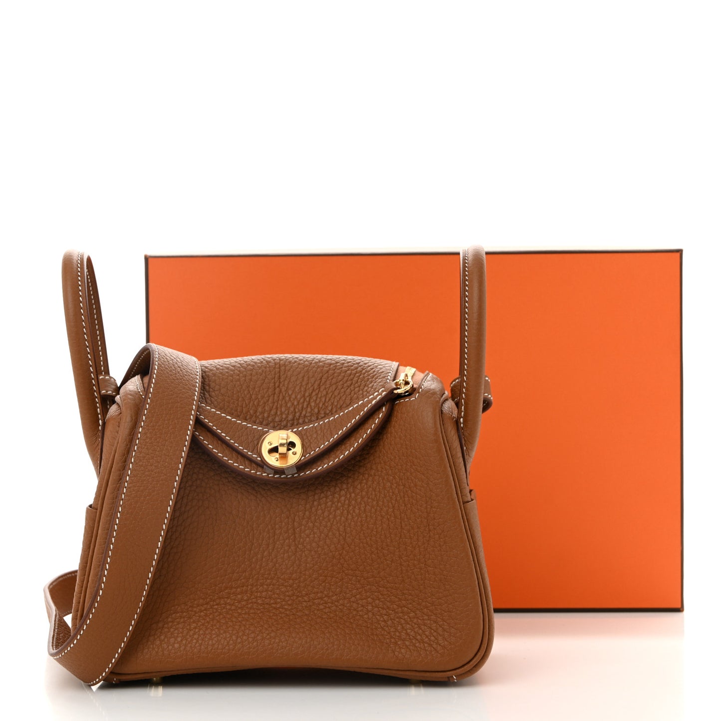 Taurillon Clemence Mini Lindy 20 Gold