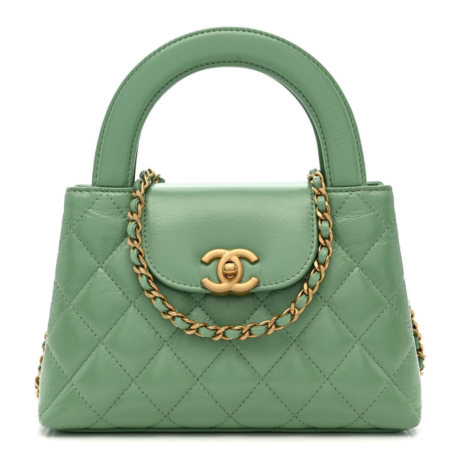 ななこ シャネル　グリーン ジャケット 中古・古着通販】CHANEL (シャネル) ツイードジャケット グリーン