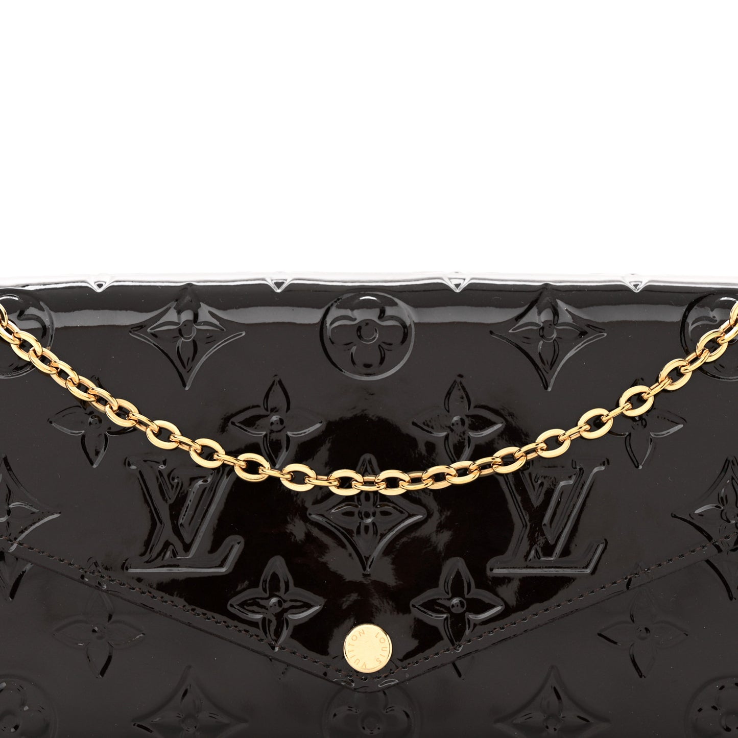 Vernis Pochette Felicie Chain Wallet Amarante