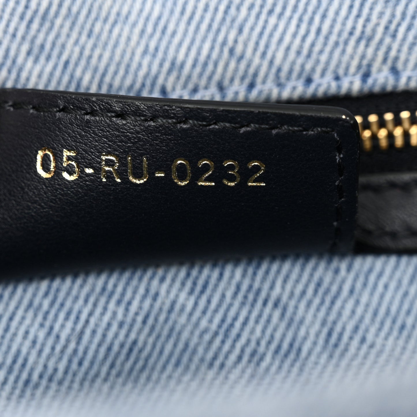 Denim Macrocannage Medium Caro Bag Blue