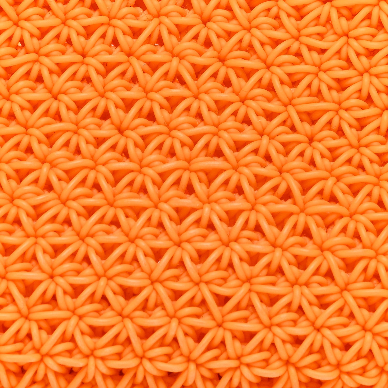 Bottega Veneta Rubber Crochet Small The Point Triangle Bag Tangerine 7 of 9