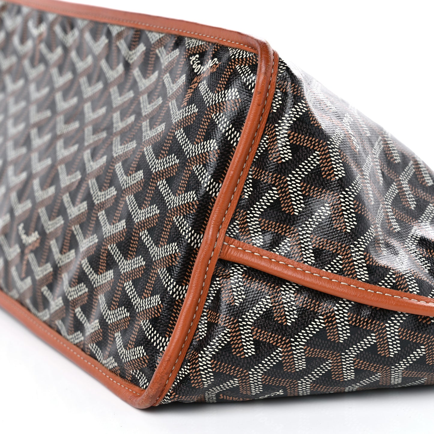 Goyardine Reversible Anjou PM Black Gold