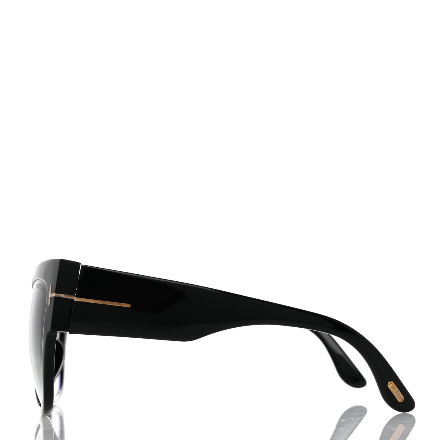Acetate Anoushka Cat Eye Sunglasses TF371 Black