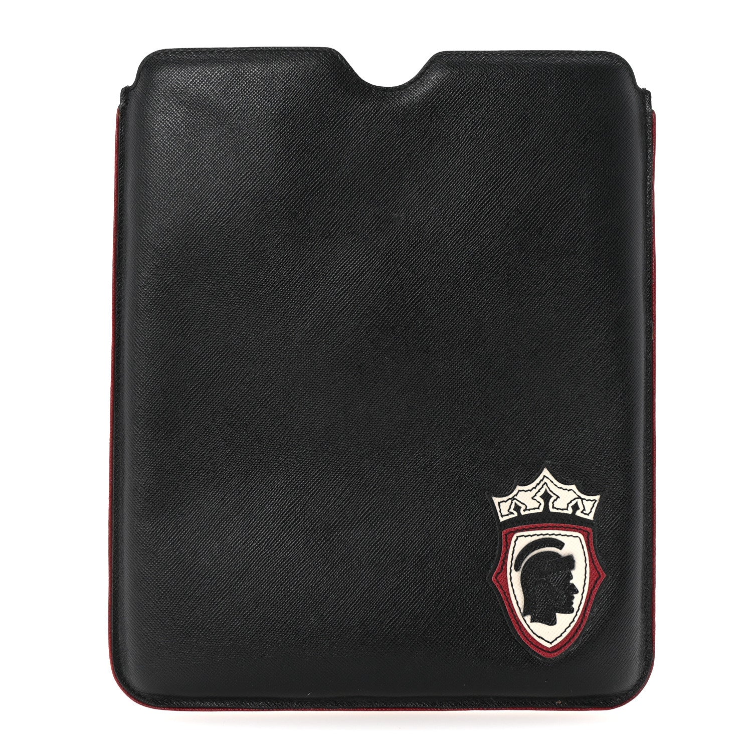 Prada Saffiano Travel iPad Sleeve Case Black 1696995 – FASHIONPHILE