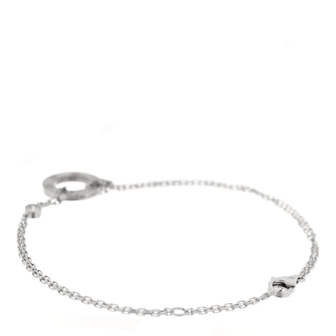 18K White Gold Diamond LOVE Bracelet