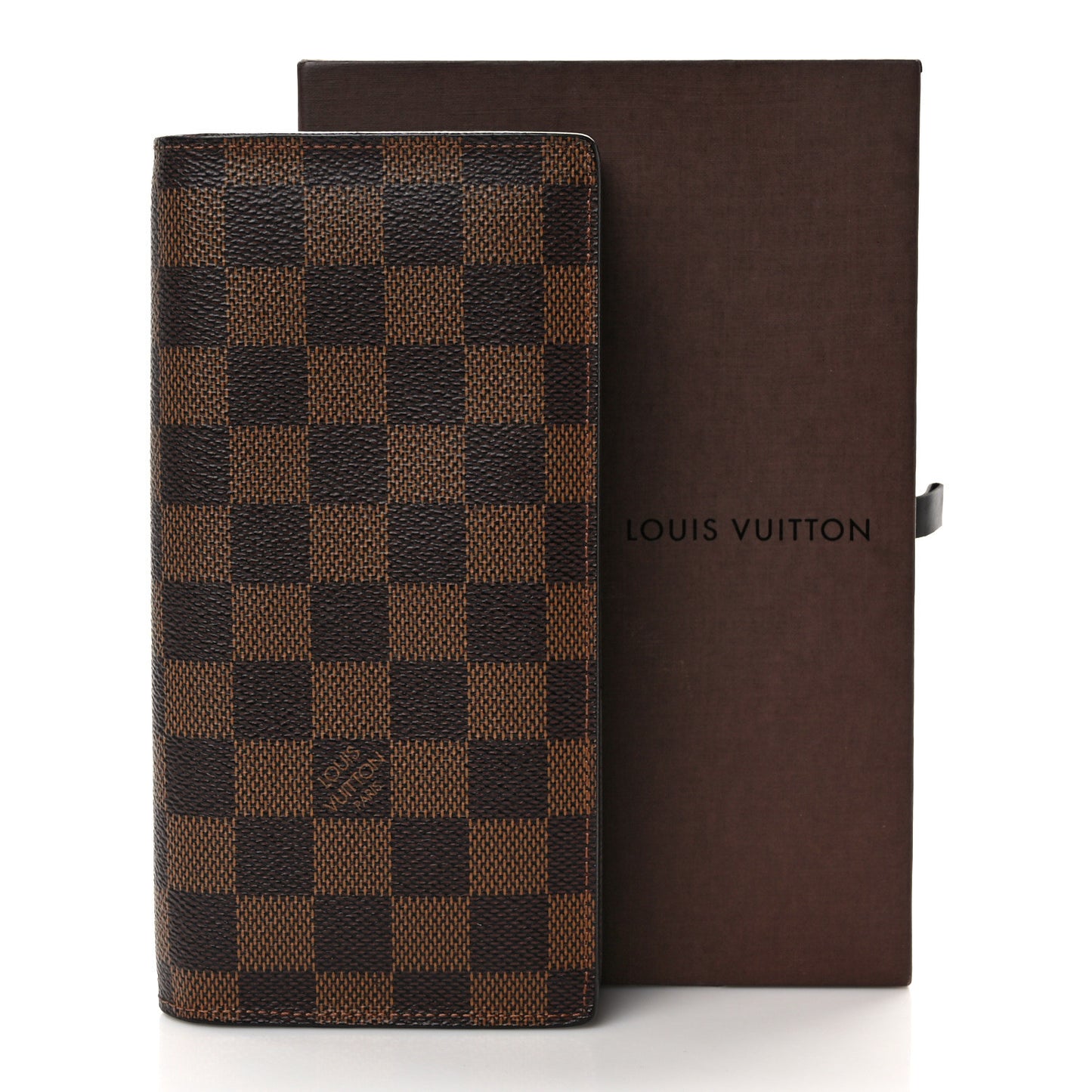 Damier Ebene Portefeuille Brazza Wallet