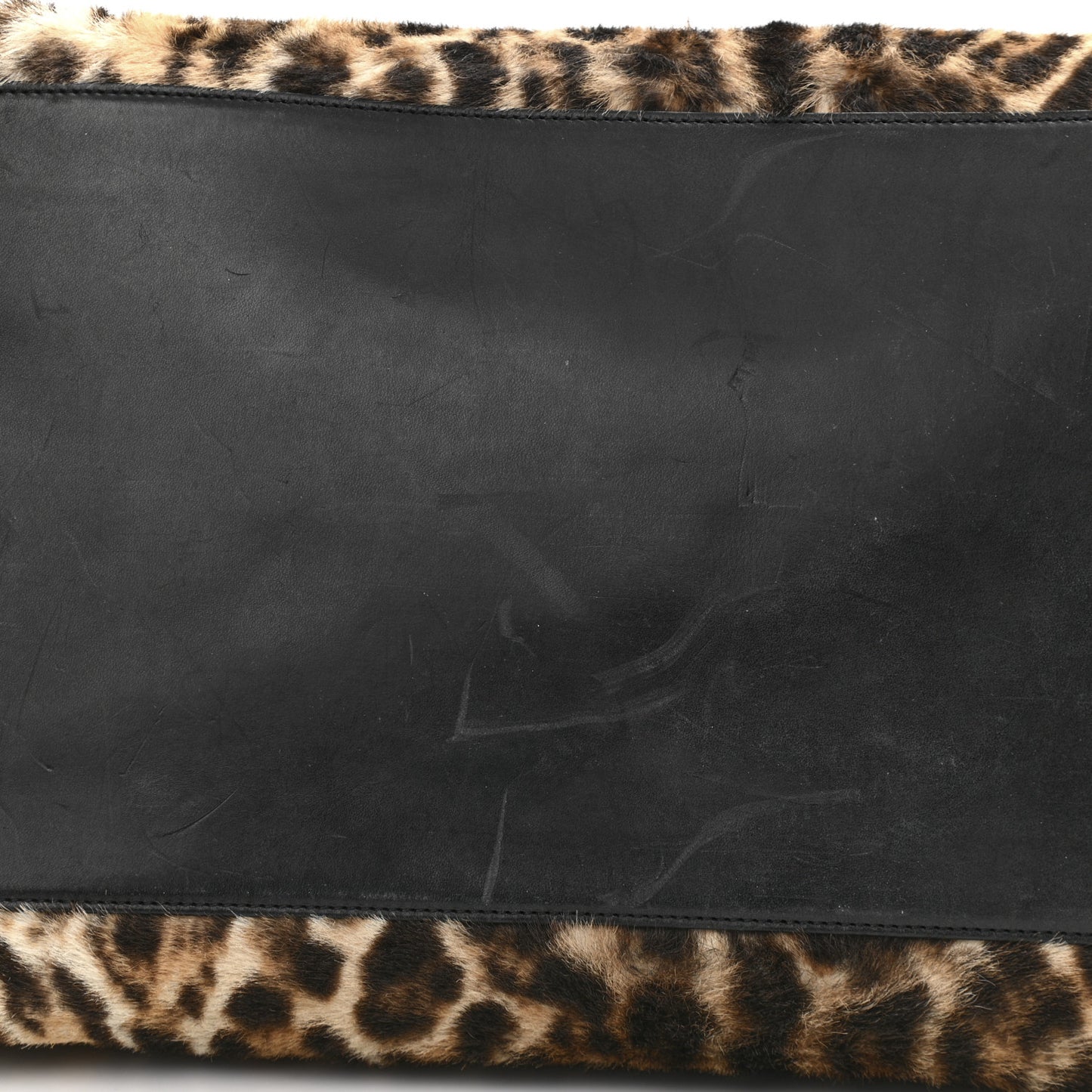 Pony Hair Large Souple Sac De Jour Black