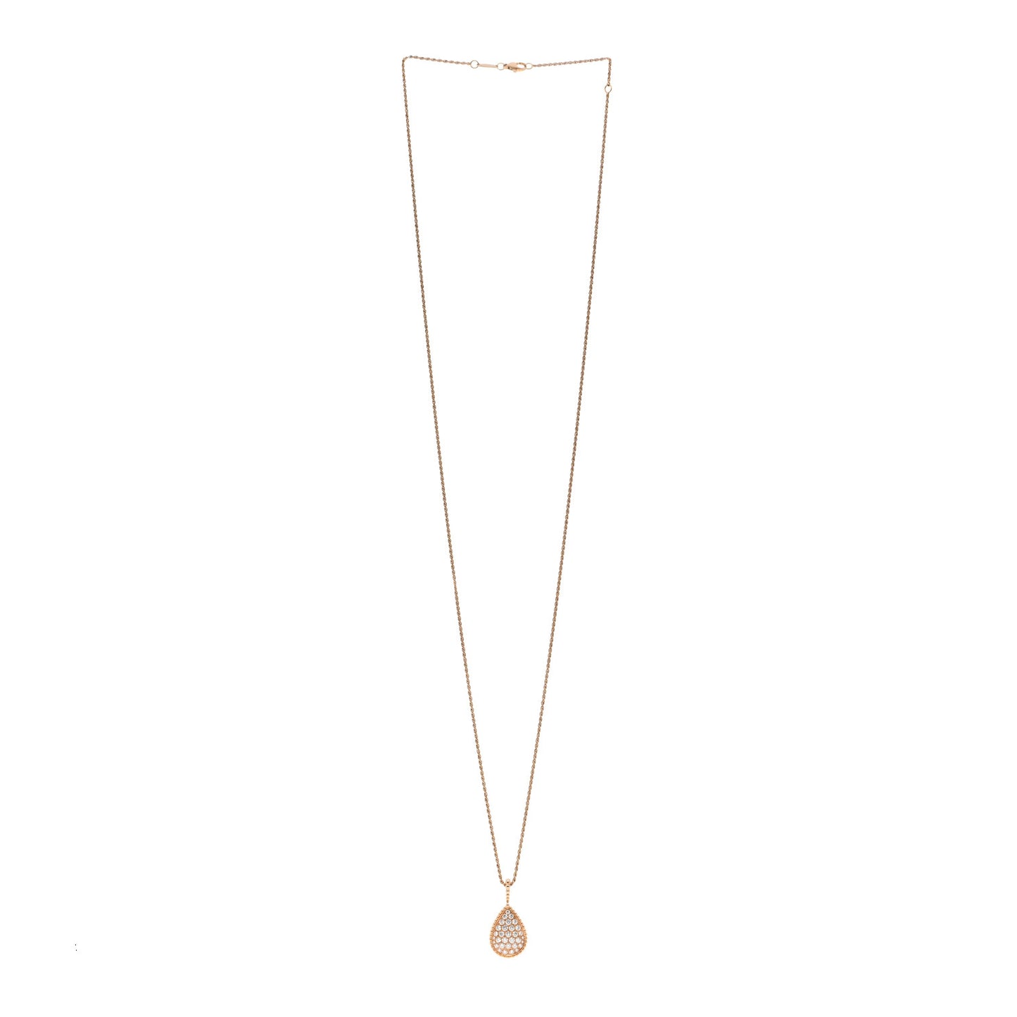 18K Yellow Gold Diamond L Serpent Boheme Necklace