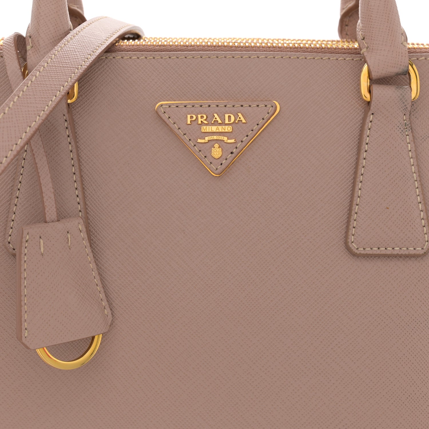 Prada Saffiano Small Galleria Double Zip Tote Cammeo 8 of 16