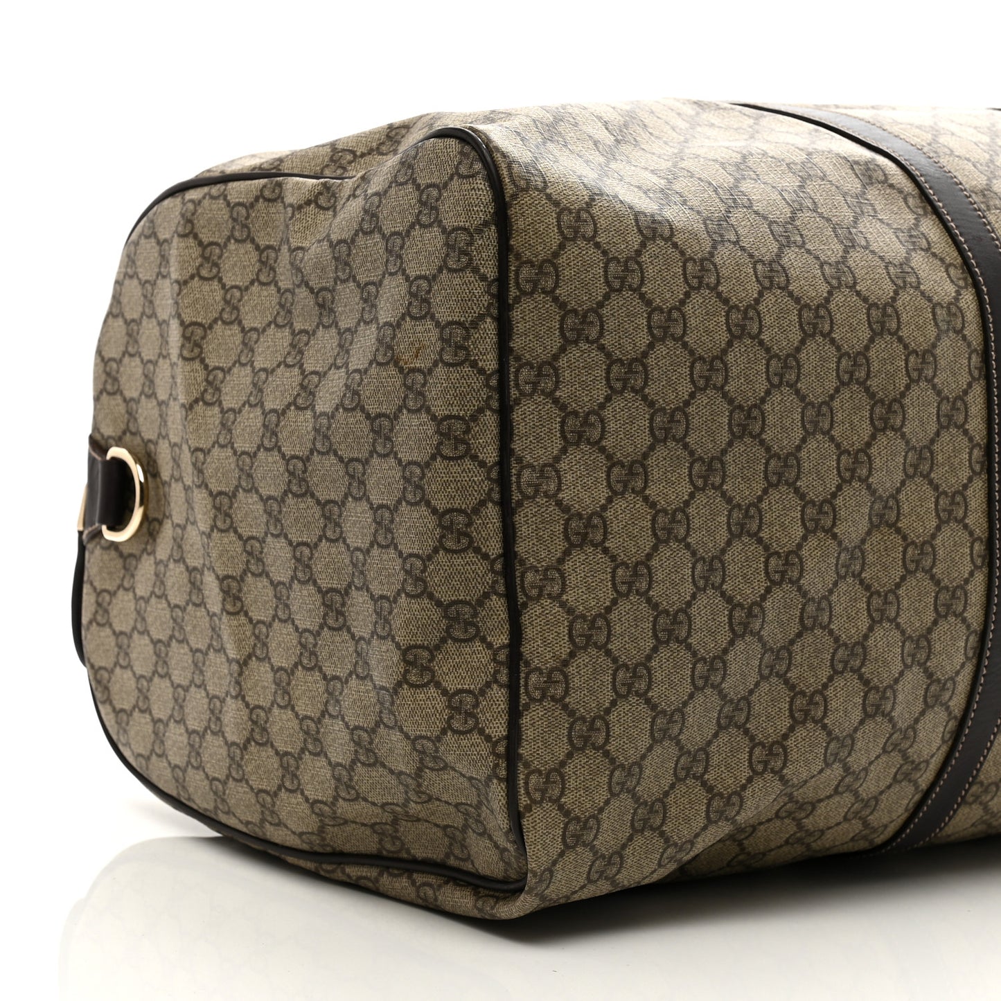 GG Plus Monogram Large Carry On Duffle Bag Brown
