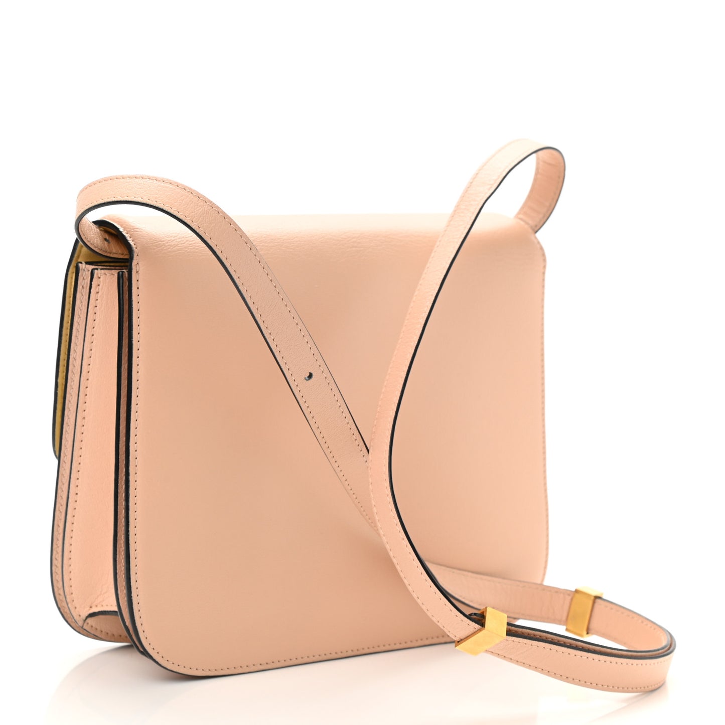 Goatskin Medium Classic Box Flap Bag Dune
