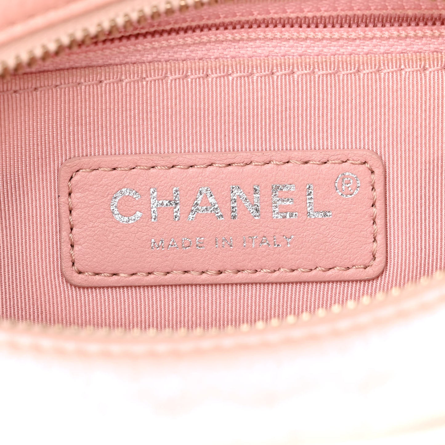 Iridescent Aged Calfskin Quilted Small Gabrielle Hobo Rose