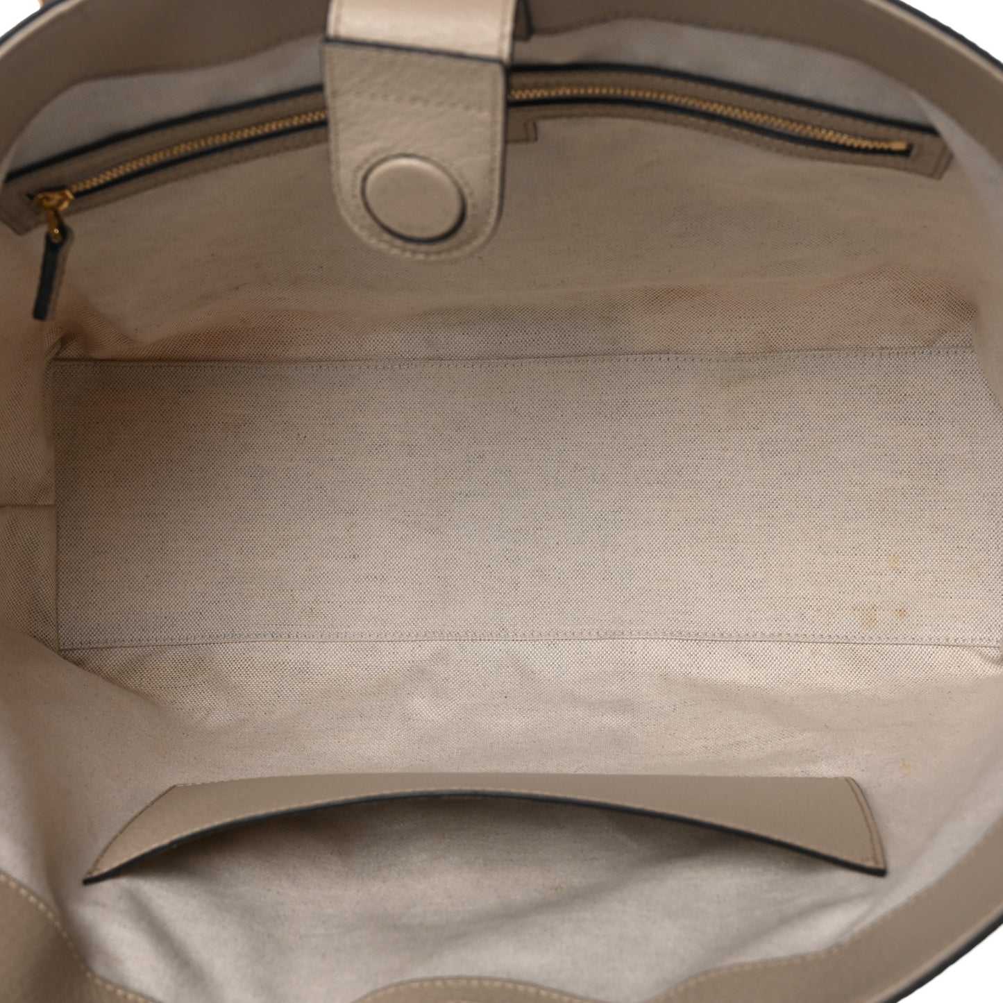 GG Supreme Monogram Textured Dollar Calfskin Web Medium Ophidia Shopping Tote Beige Mystic White Oatmeal