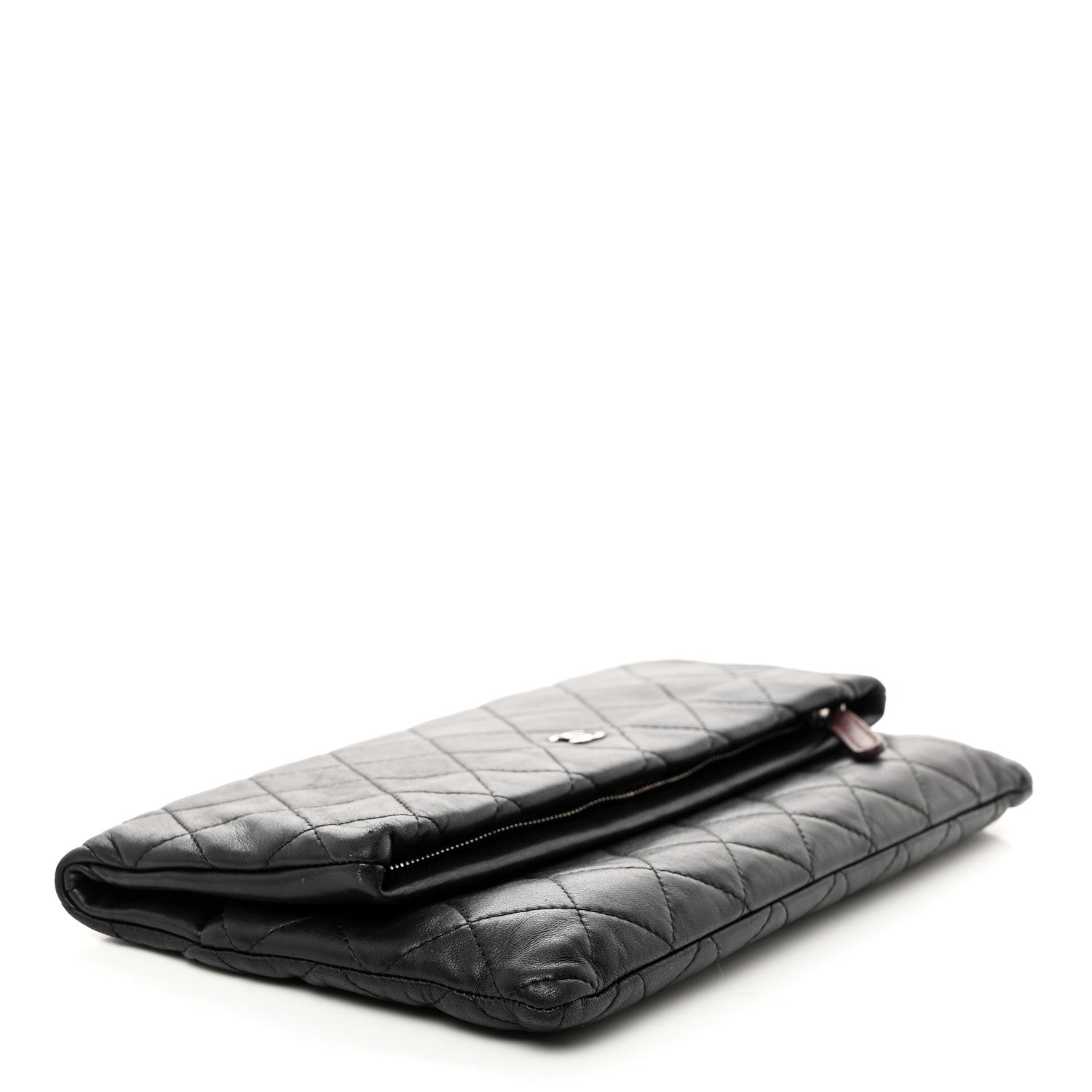 Chanel Lambskin Quilted CC Beauty Clutch Black 4 of 8
