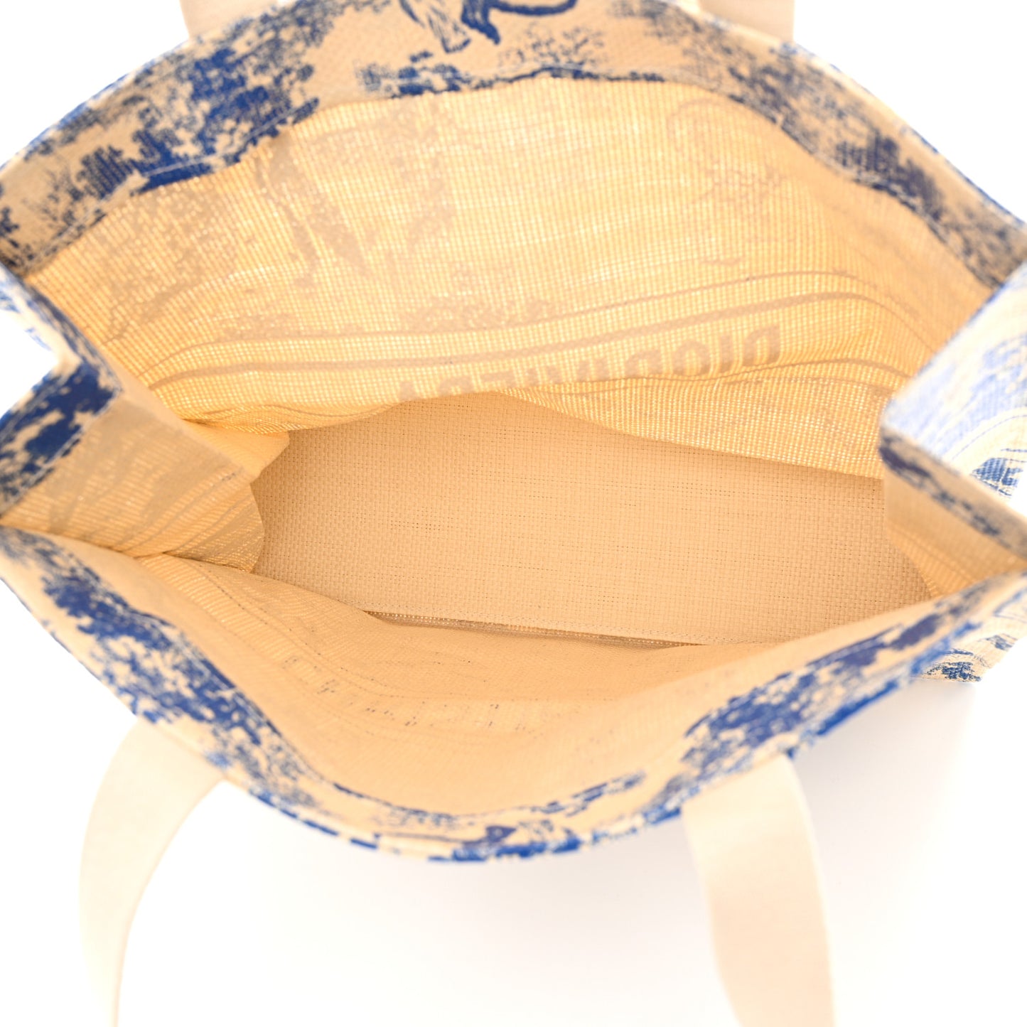 Straw Dioriviera Tote Blue