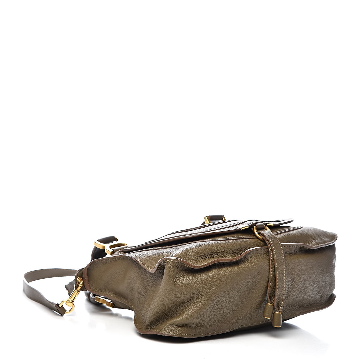 Calfskin Medium Marcie Satchel Anchor Grey