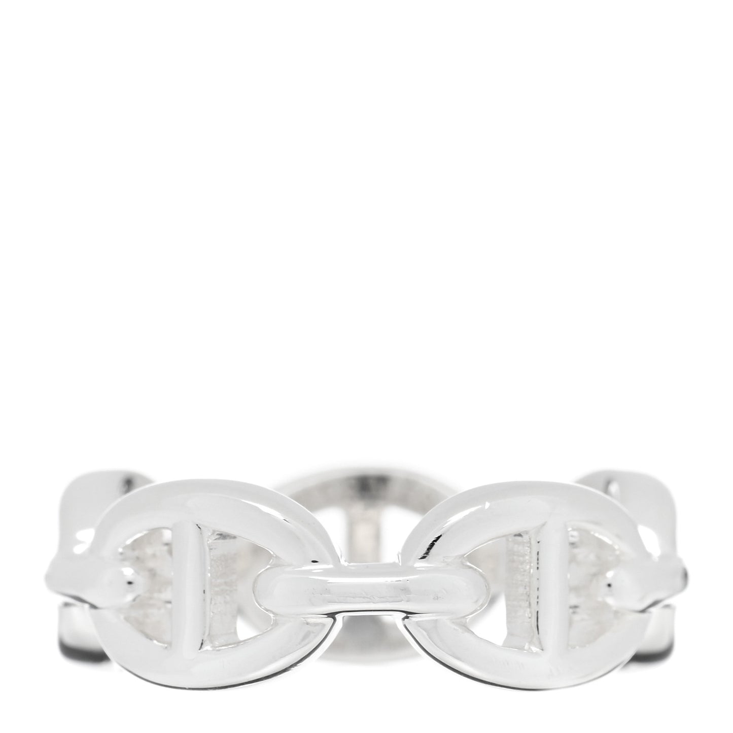 Sterling Silver PM Chaine d'Ancre Enchainee Band Ring 51 5.75