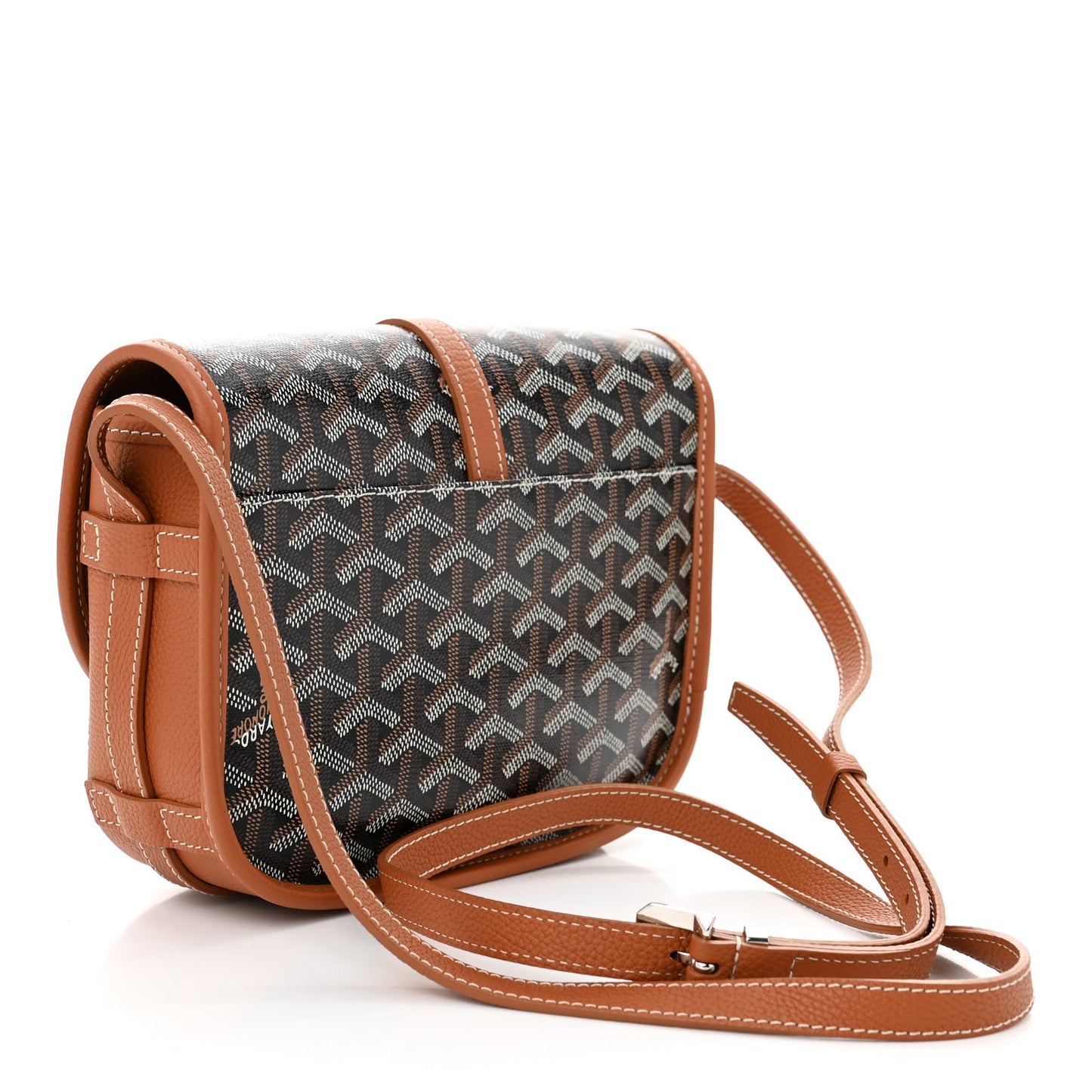Goyardine Belvedere II PM Messenger Bag Black Gold