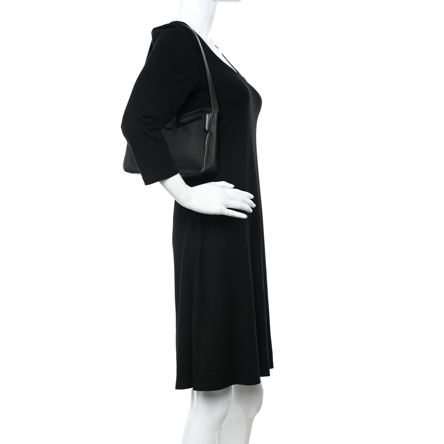 Smooth Calfskin Mini M Frame Bag Black
