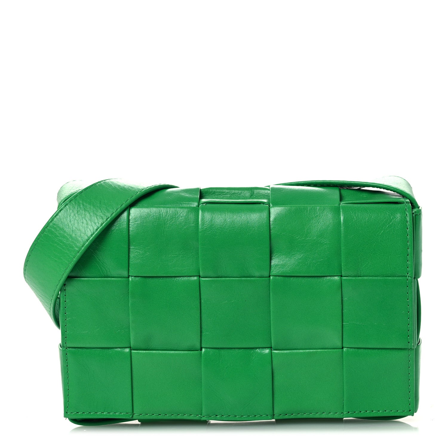Bottega Veneta Paper Calfskin Maxi Intrecciato Small Cassette
