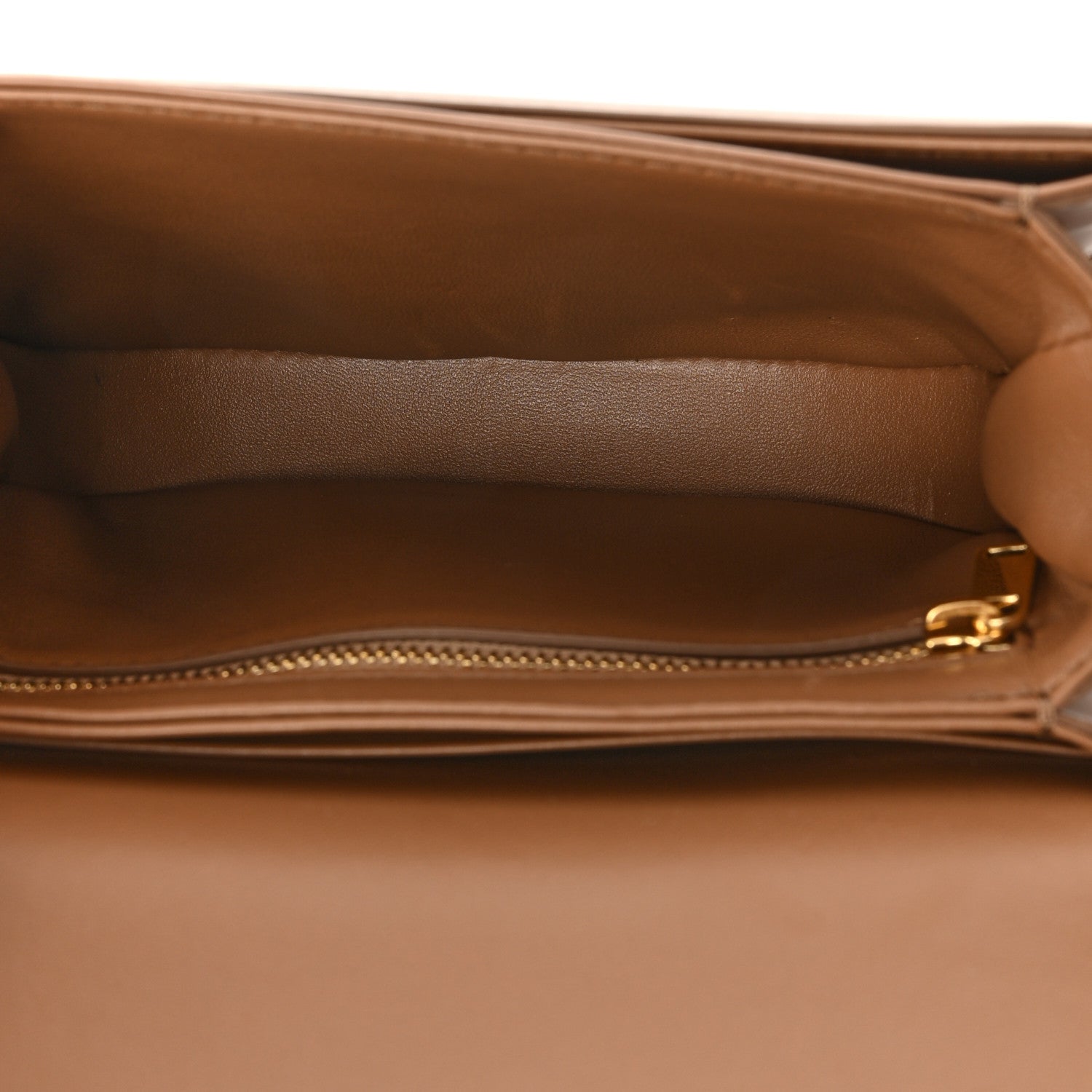 Celine Shiny Calfskin Besace Clea Triomphe Bronze 5 of 13