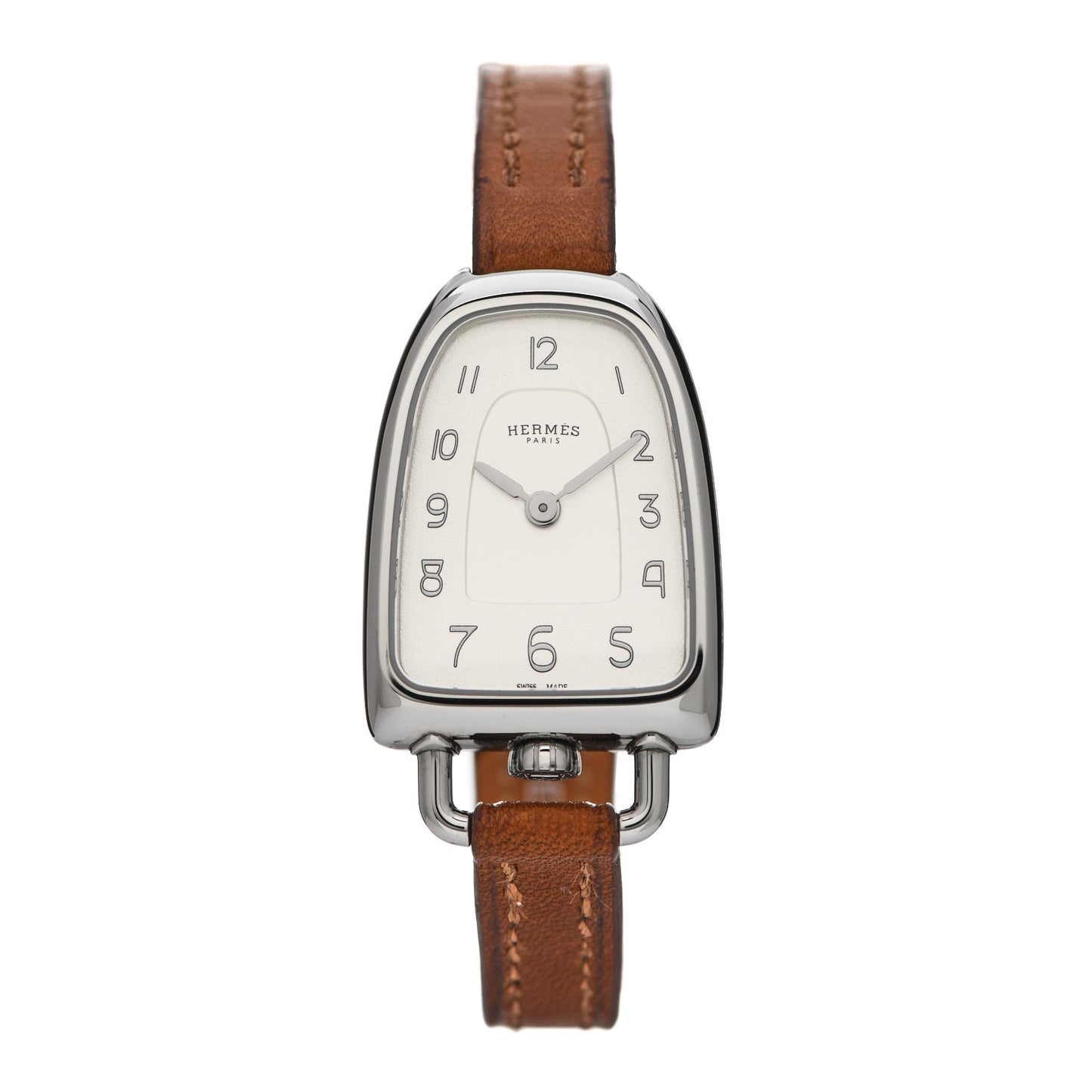 Stainless Steel Barenia 20mm Galop Quartz Watch Fauve