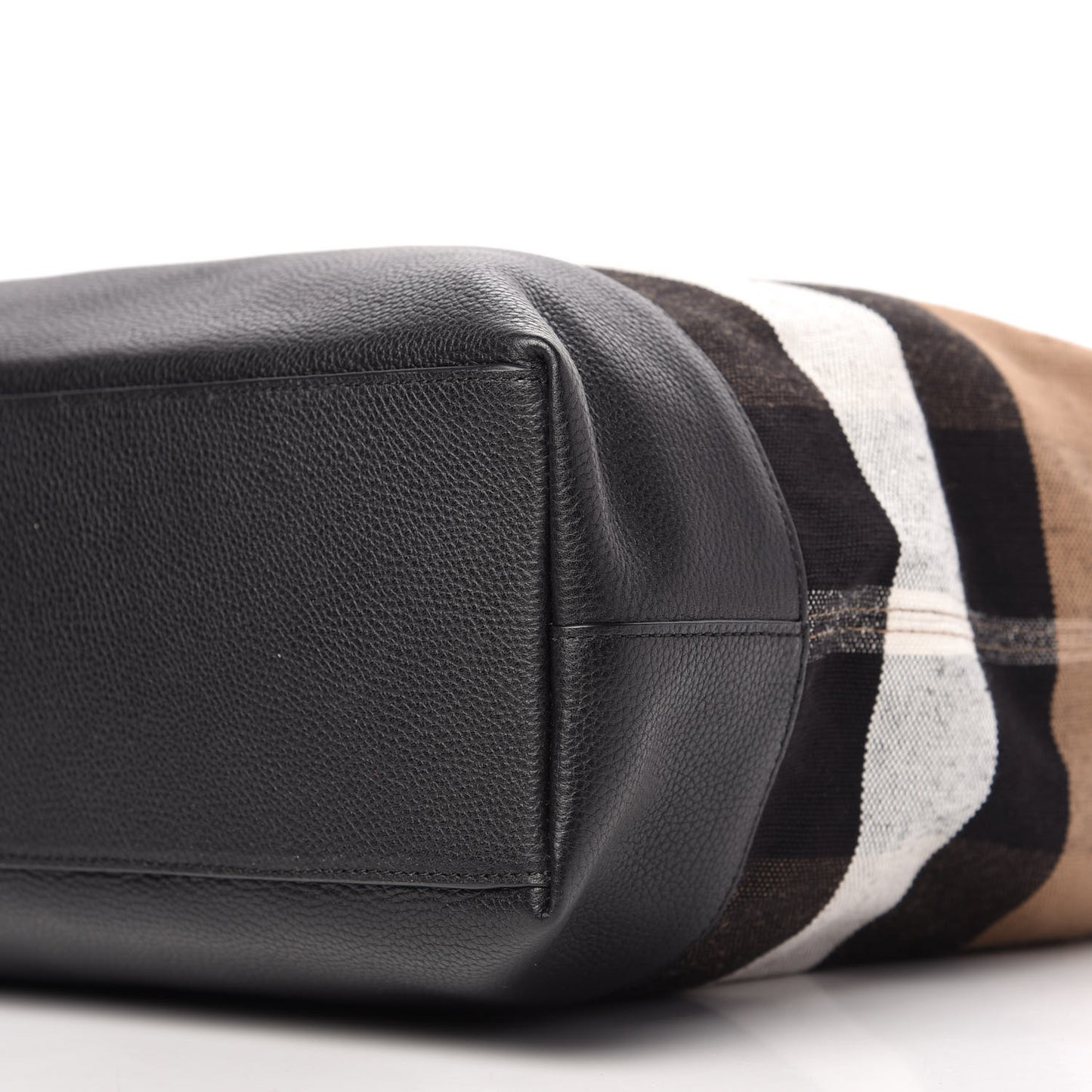 Canvas Check Armley Folding Messenger Black