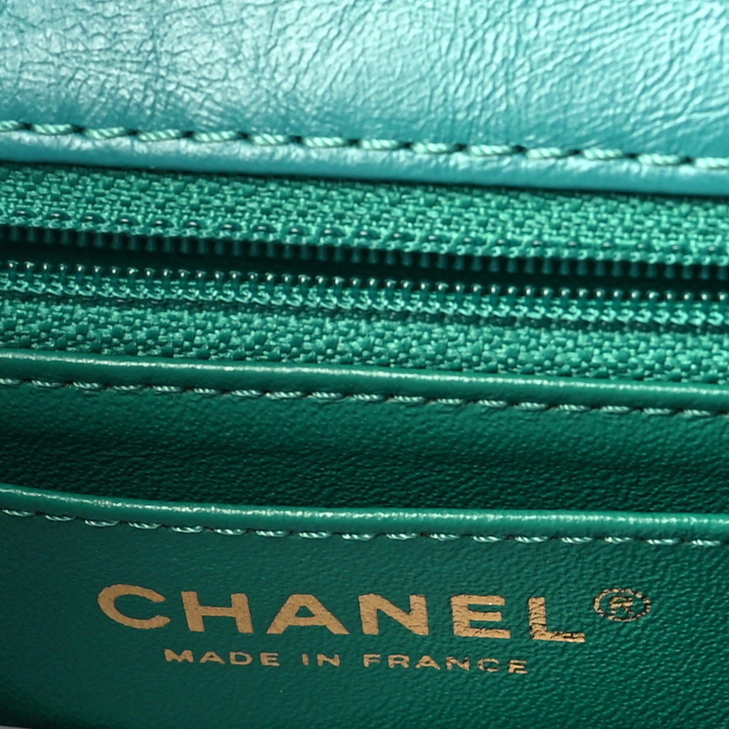 Aged Calfskin Quilted 2.55 Reissue Mini Flap Green