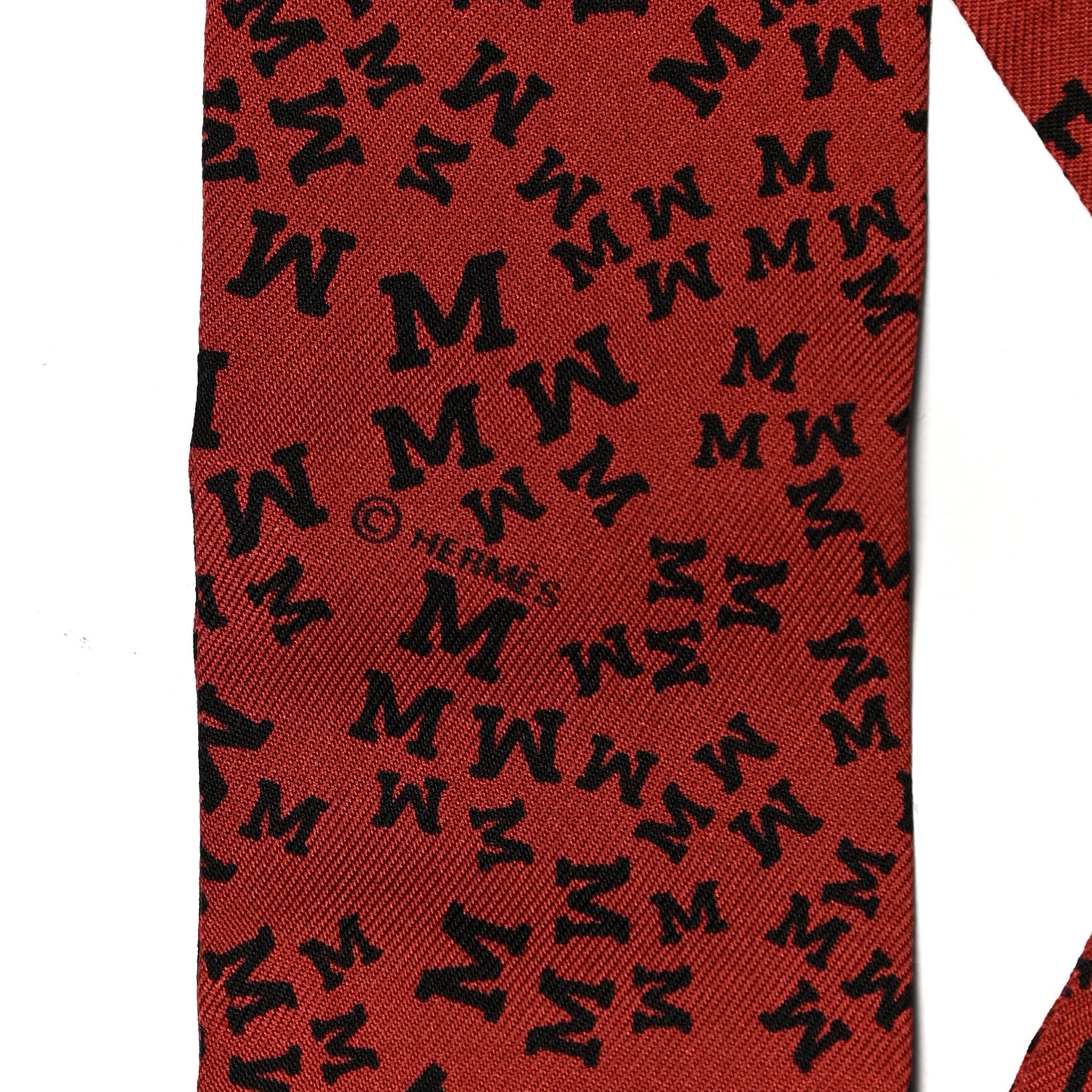 Silk Scattered Letters Twilly