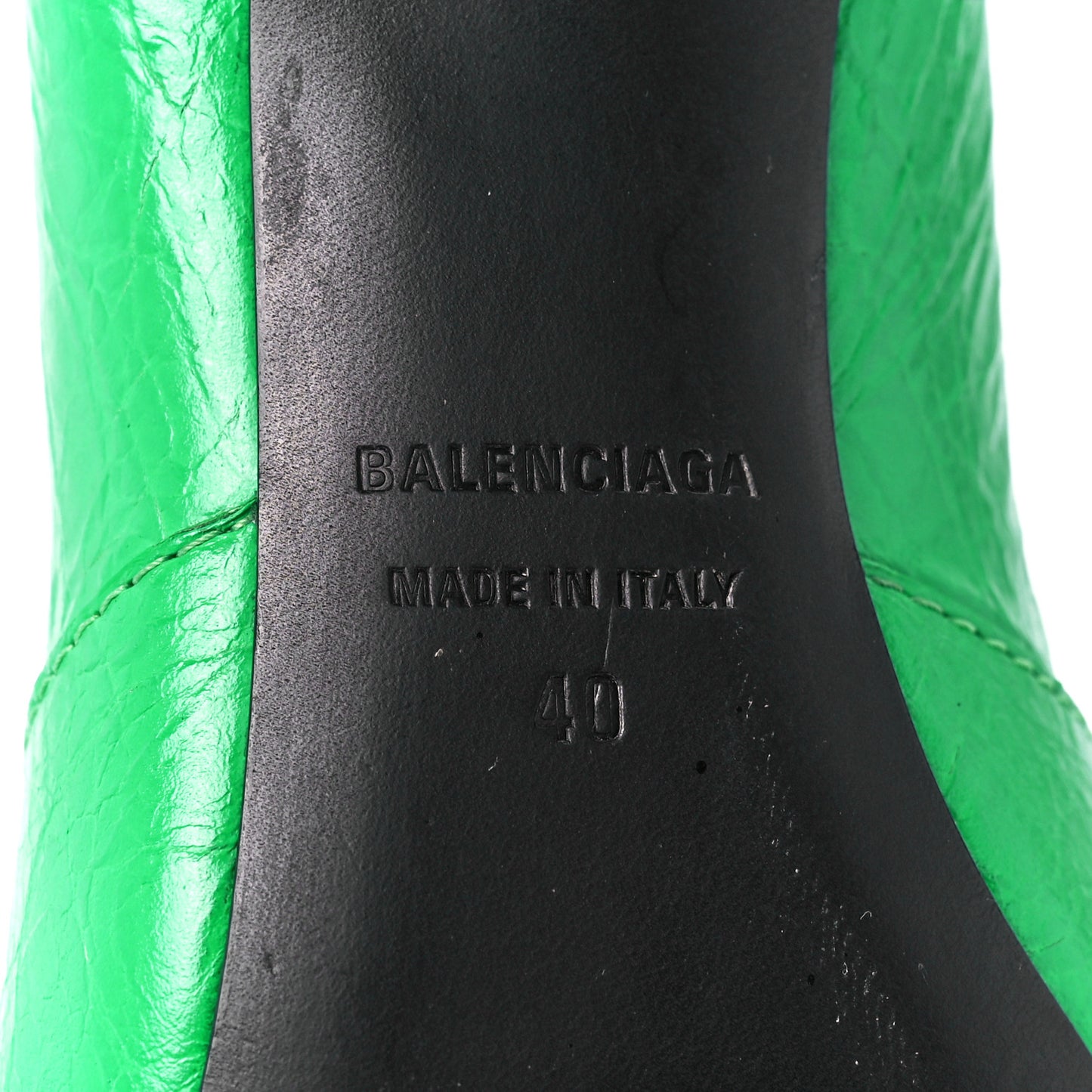 Agneau Arena Cagole 90mm Pumps 40 Vivid Green