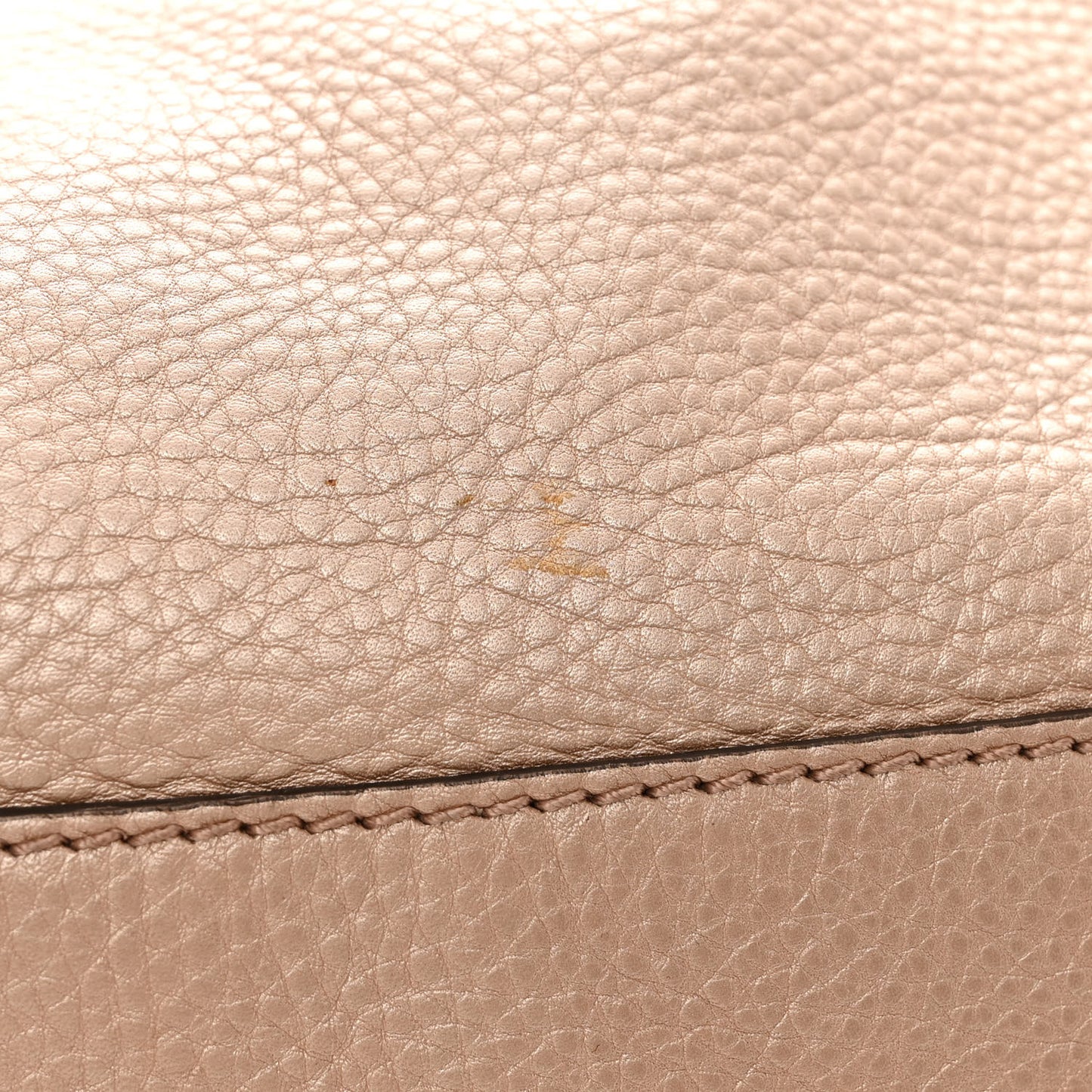 Metallic Cellarius Calfskin Large Sukey Tote Winter Rose