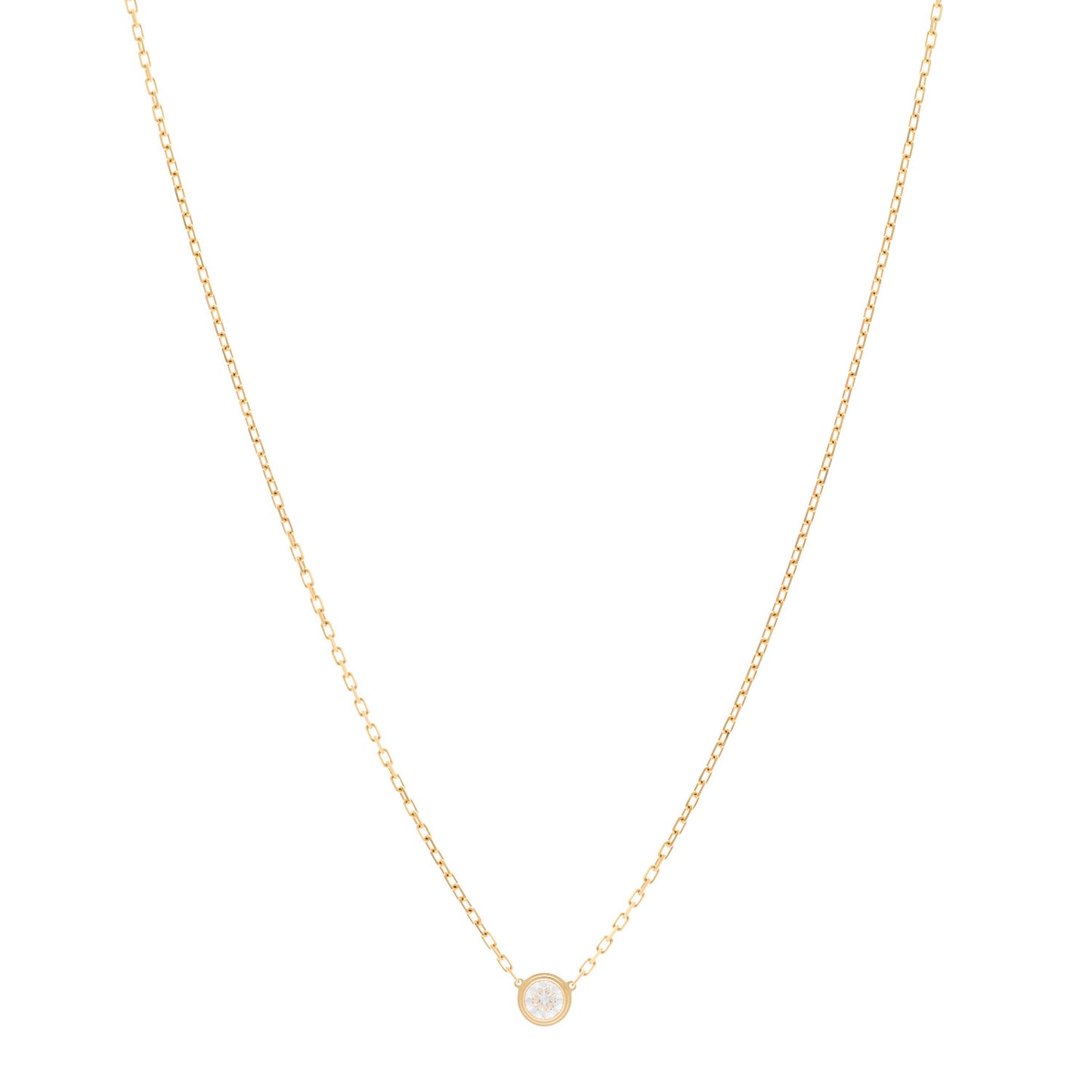 18K Yellow Gold Diamond LM D'Amour Pendant Necklace