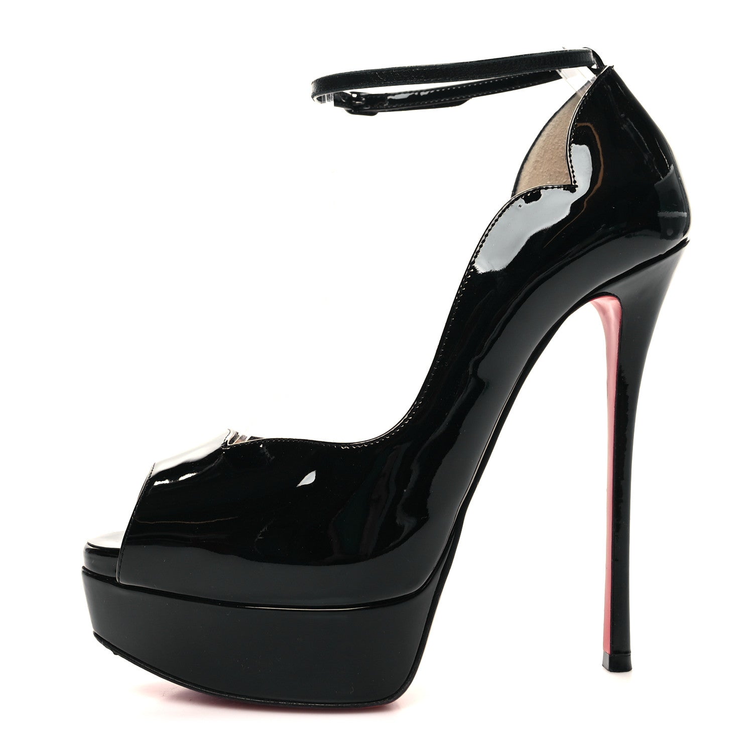 Christian Louboutin ハイヒール パンプス37ハーフ Christian Louboutin Patent After Sun Round Chick Alta Platform