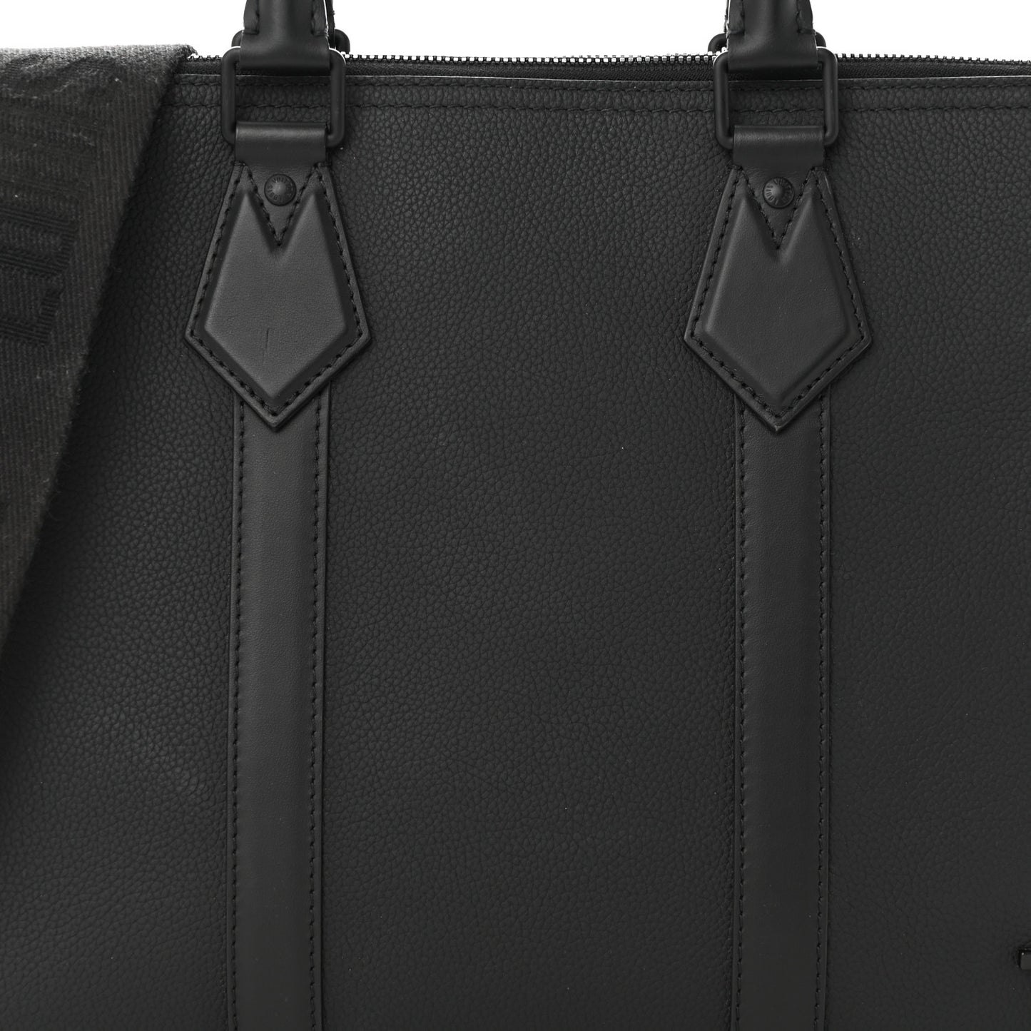 Calfskin Aerogram Takeoff Briefcase Black