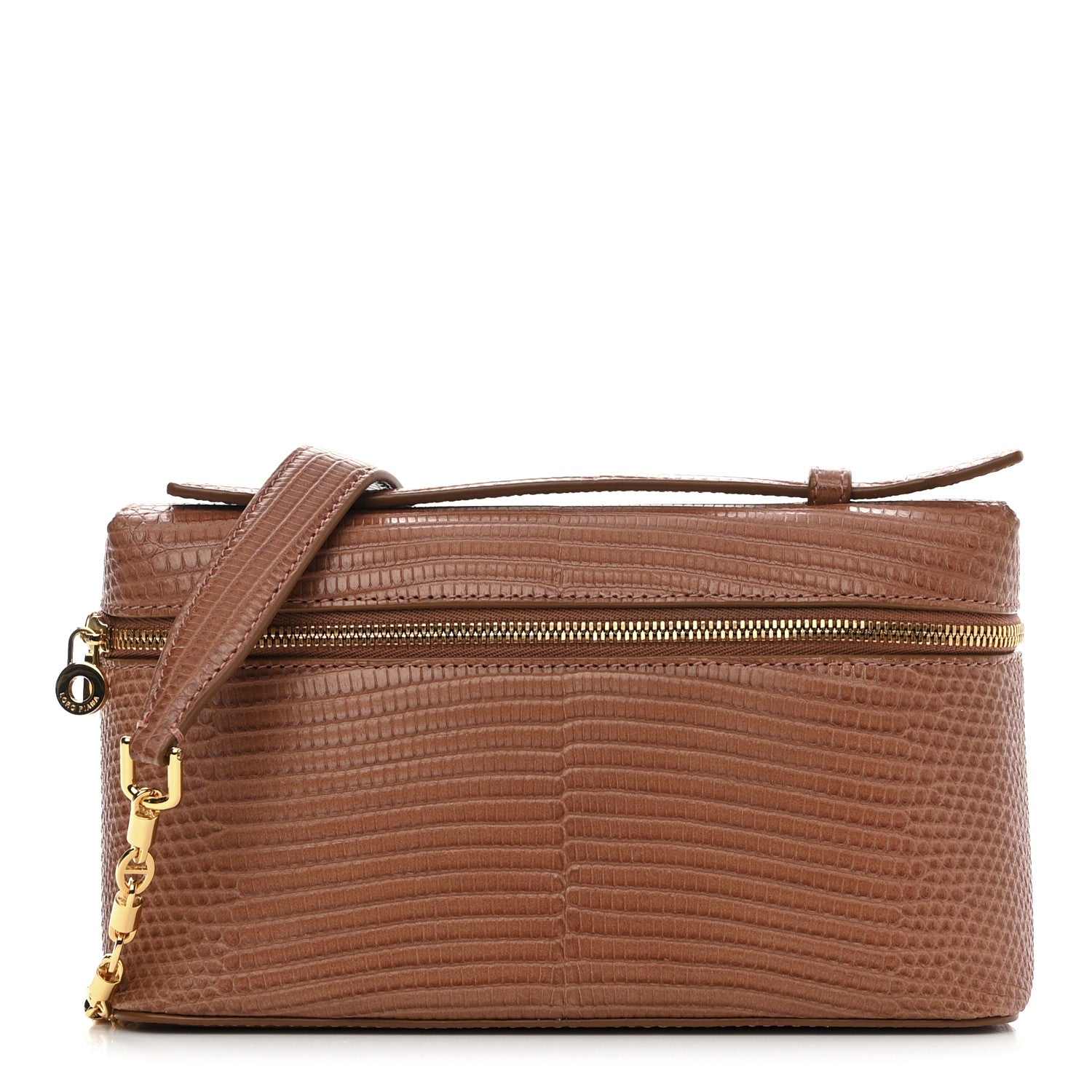 Loro Piana Lizard L19 Extra Pocket Pouch Brown 1460100 – FASHIONPHILE