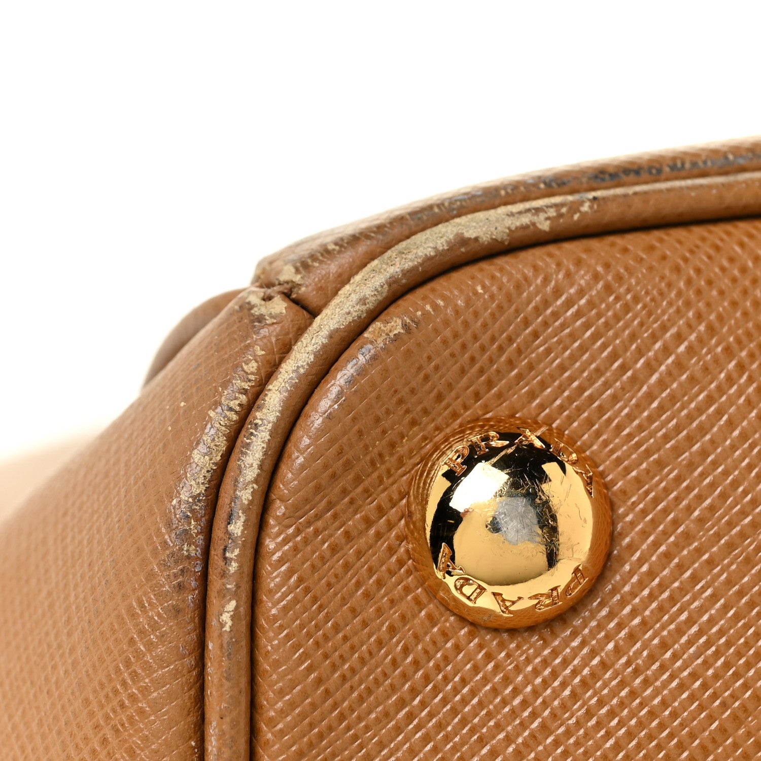 Prada Saffiano Large Galleria Double Zip Tote Caramel 12 of 32