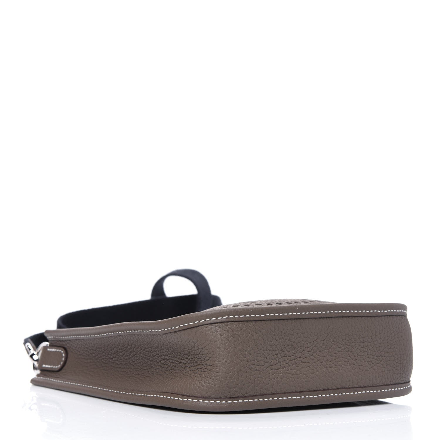 Hermes Taurillon Clemence Amazone Evelyne TPM Etoupe Bleu Indigo 4 of 11