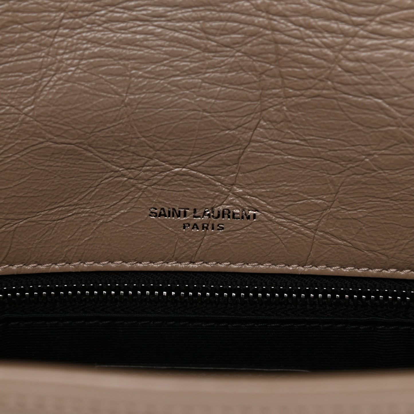 Crinkled Calfskin Matelasse Monogram Medium Niki Chain Satchel Light Natural
