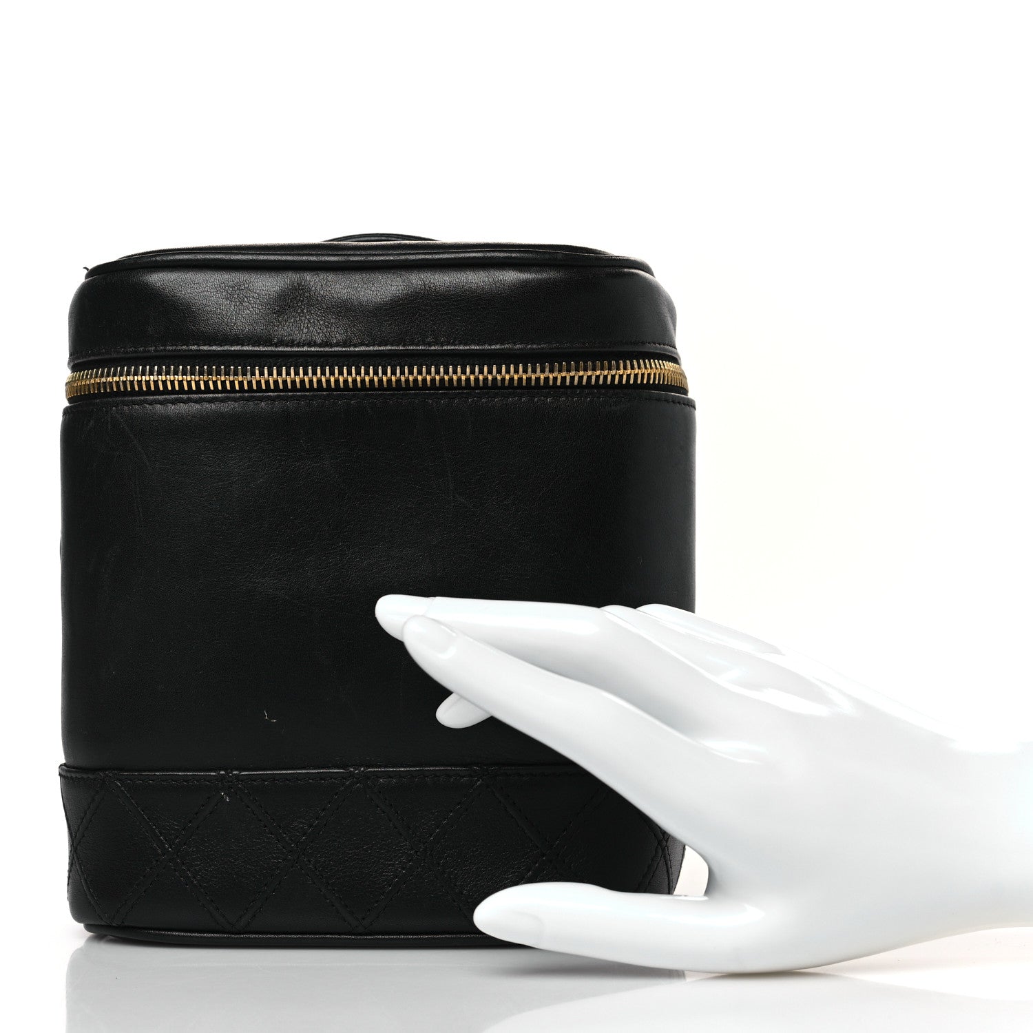 Chanel Lambskin Vanity Cosmetic Bag Black 2 of 11