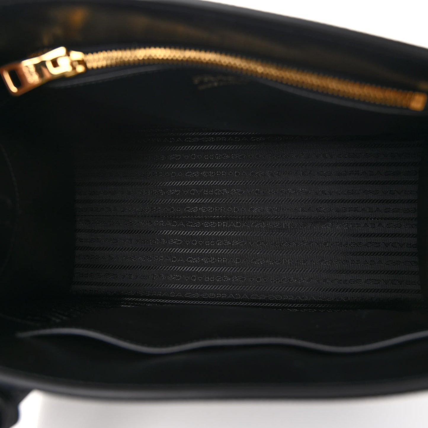 Saffiano Cuir Calfskin Medium Monochrome Top Handle Tote Black