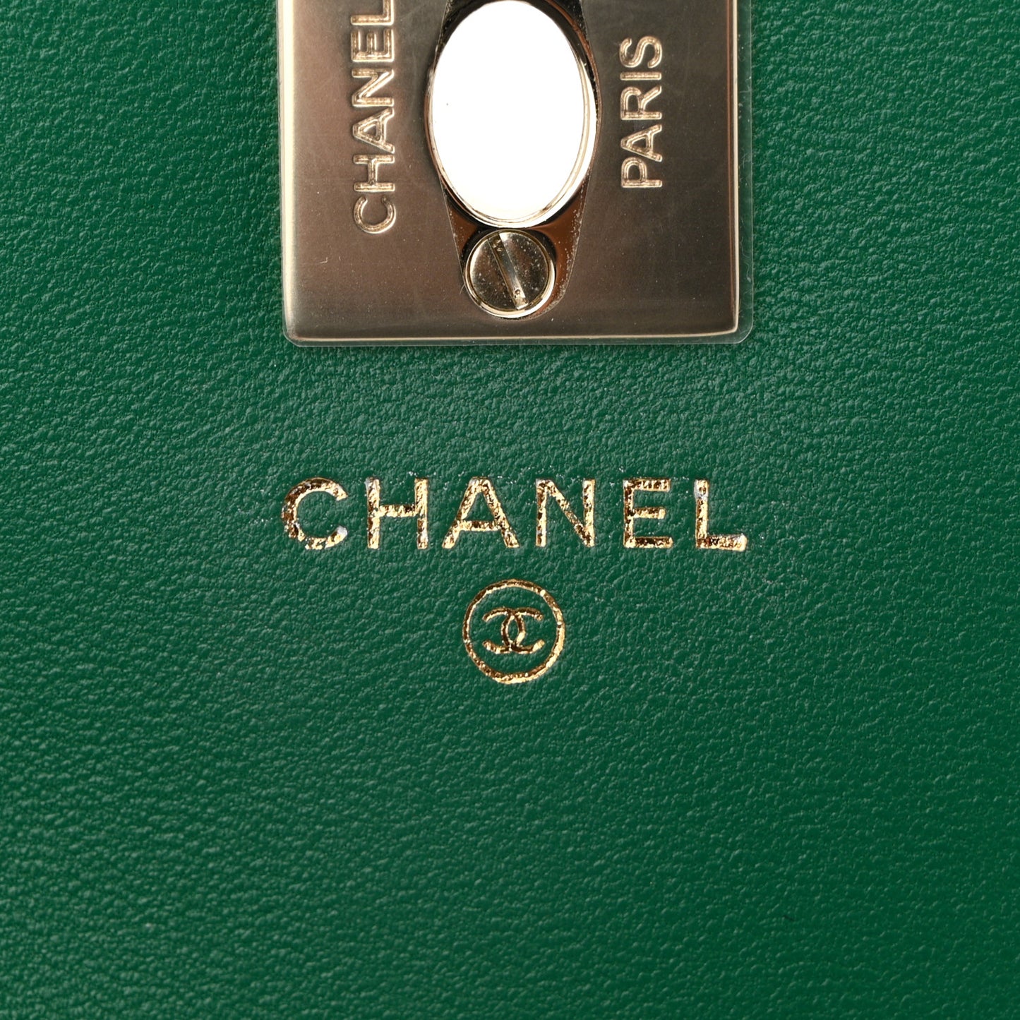Lambskin Crystal Diamante Clutch With Chain Green