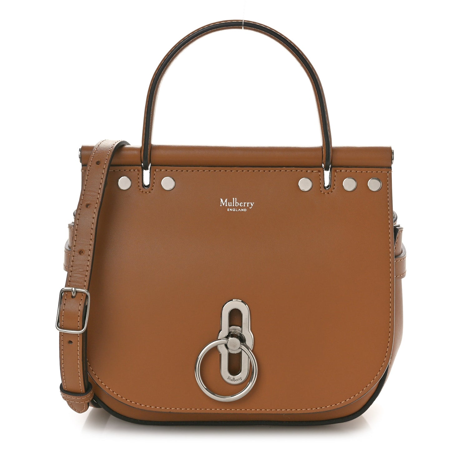 Calfskin Small Amberley Satchel Braun