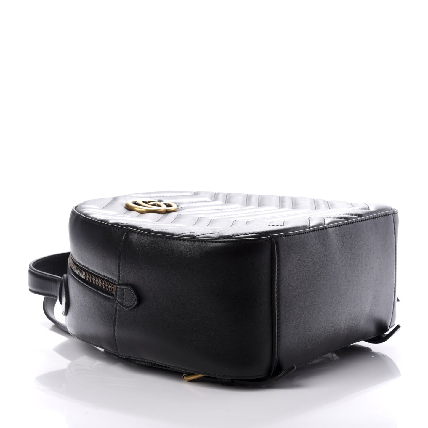 Calfskin Matelasse GG Marmont Dome Backpack Black