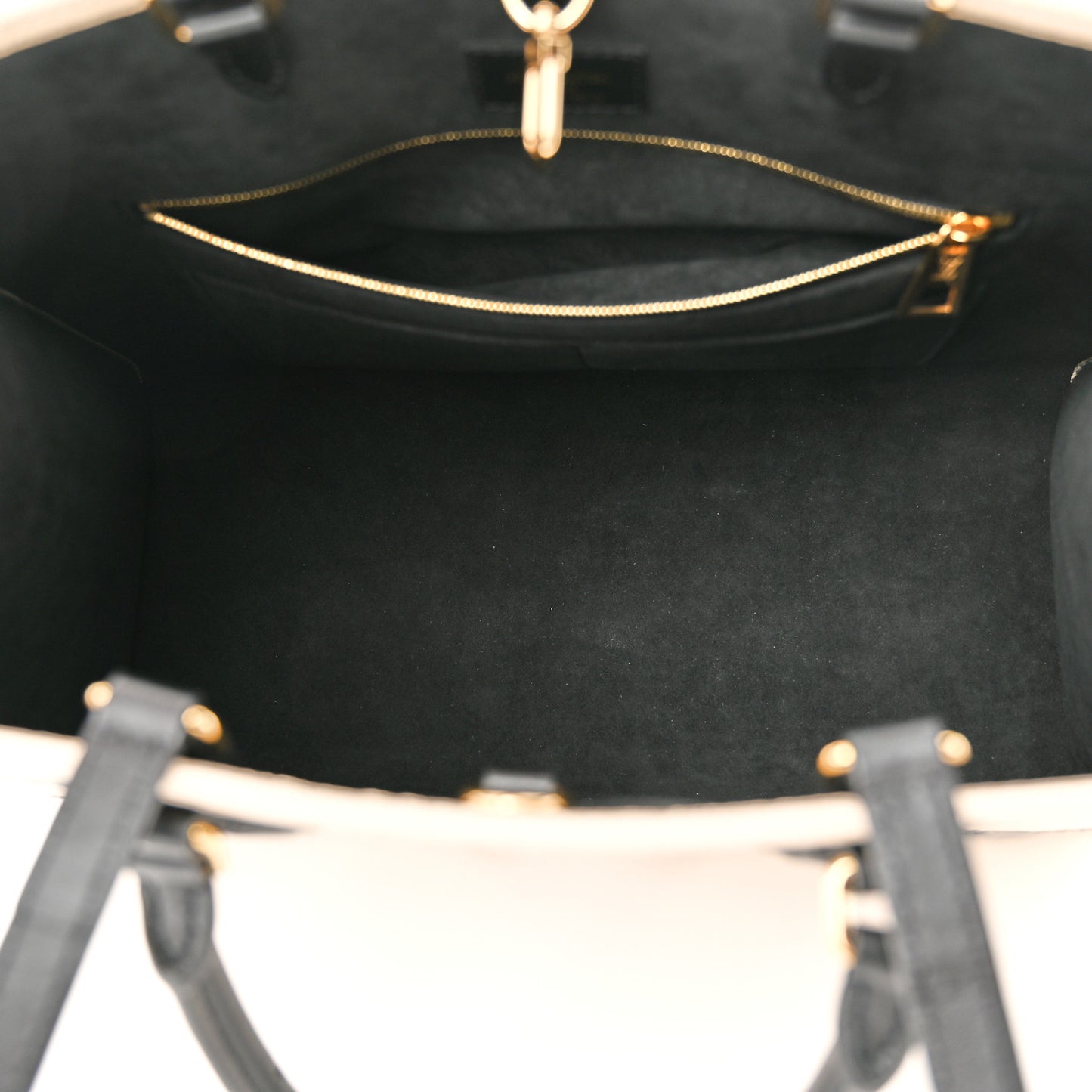 Empreinte Monogram Giant Broderies Onthego MM Cream Black