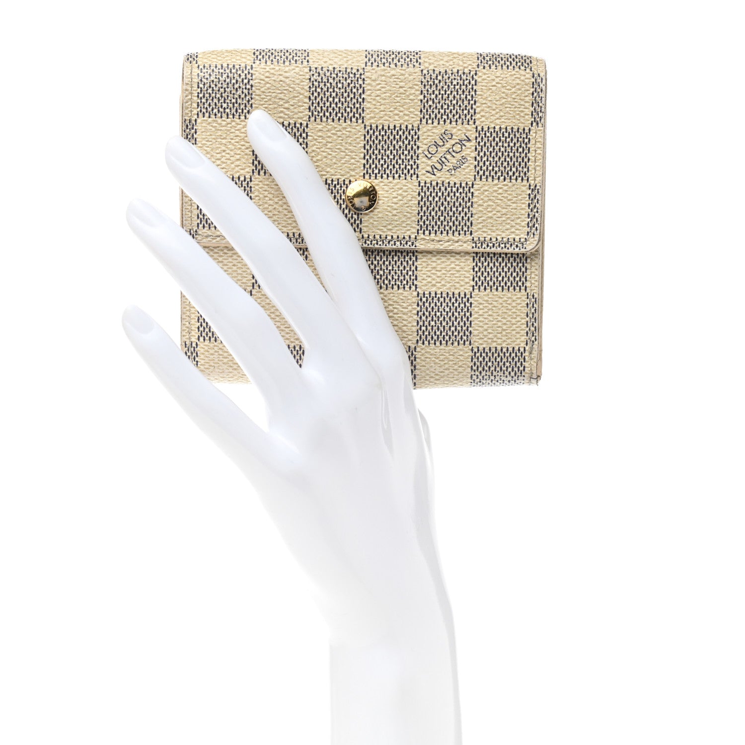 Louis Vuitton Damier Azur Elise Wallet 2 of 15