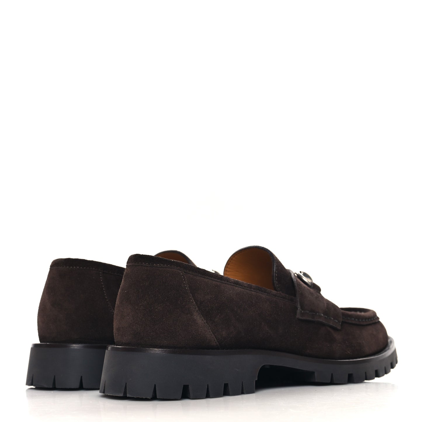 Suede Horsebit Mens Lug Loafers 8 Night Cocoa